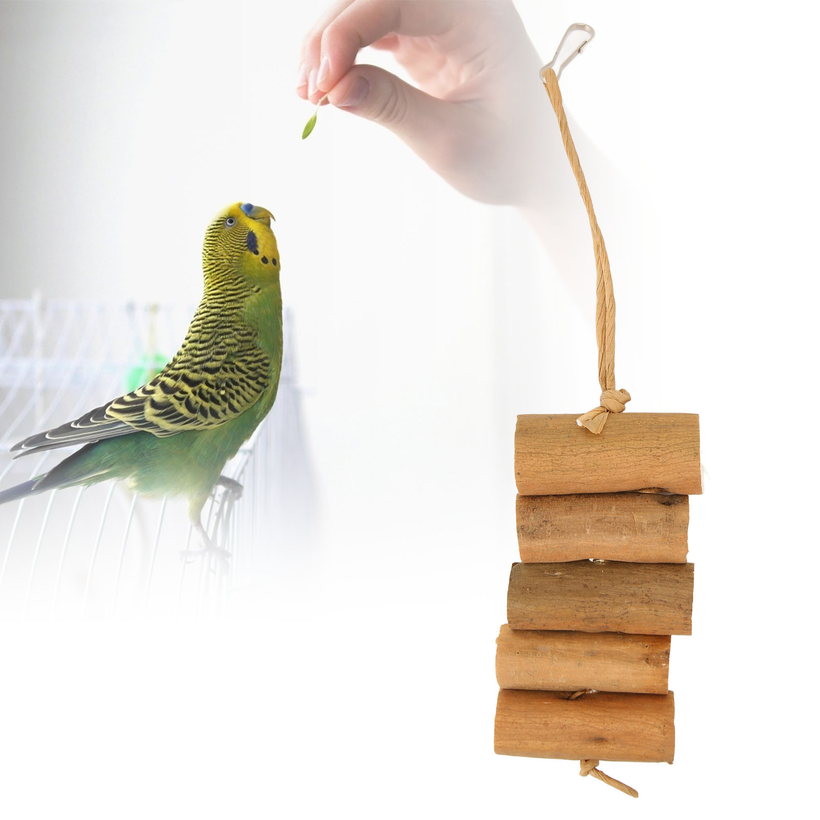 Bird Chew Toys Bite Resistant Teeth Grinding Boredom Relief Sola Log Bird Toys For Parrots Parakeet Cockatiel