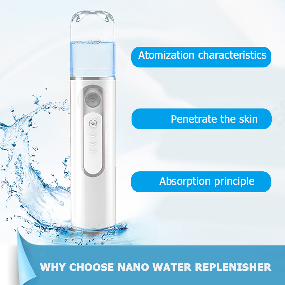 Facial 20Ml Cool Mist Steamer USB Rechargeable Nano Mist Sprayer ddmysmile Nano Facial Steamer For Eyelash Extensions For Skin Care Makeup Smile