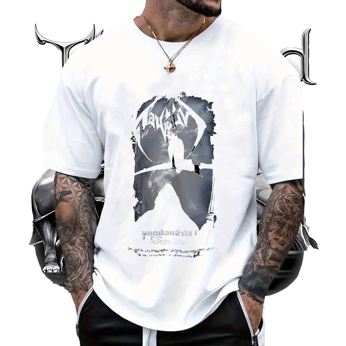 Customized T Shirt For Man Plus Size Cartoon Mens Tshirts Hip Hop Street Crew Neck Cotton Soft Tops Shirt