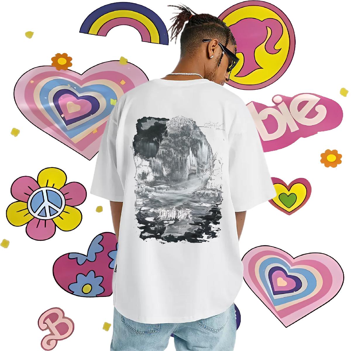 New T Shirts Men Custom Print Oversized Couples T Shirts Outdoor Short Sleeve Cotton O-Neck Brand Tees Shirts