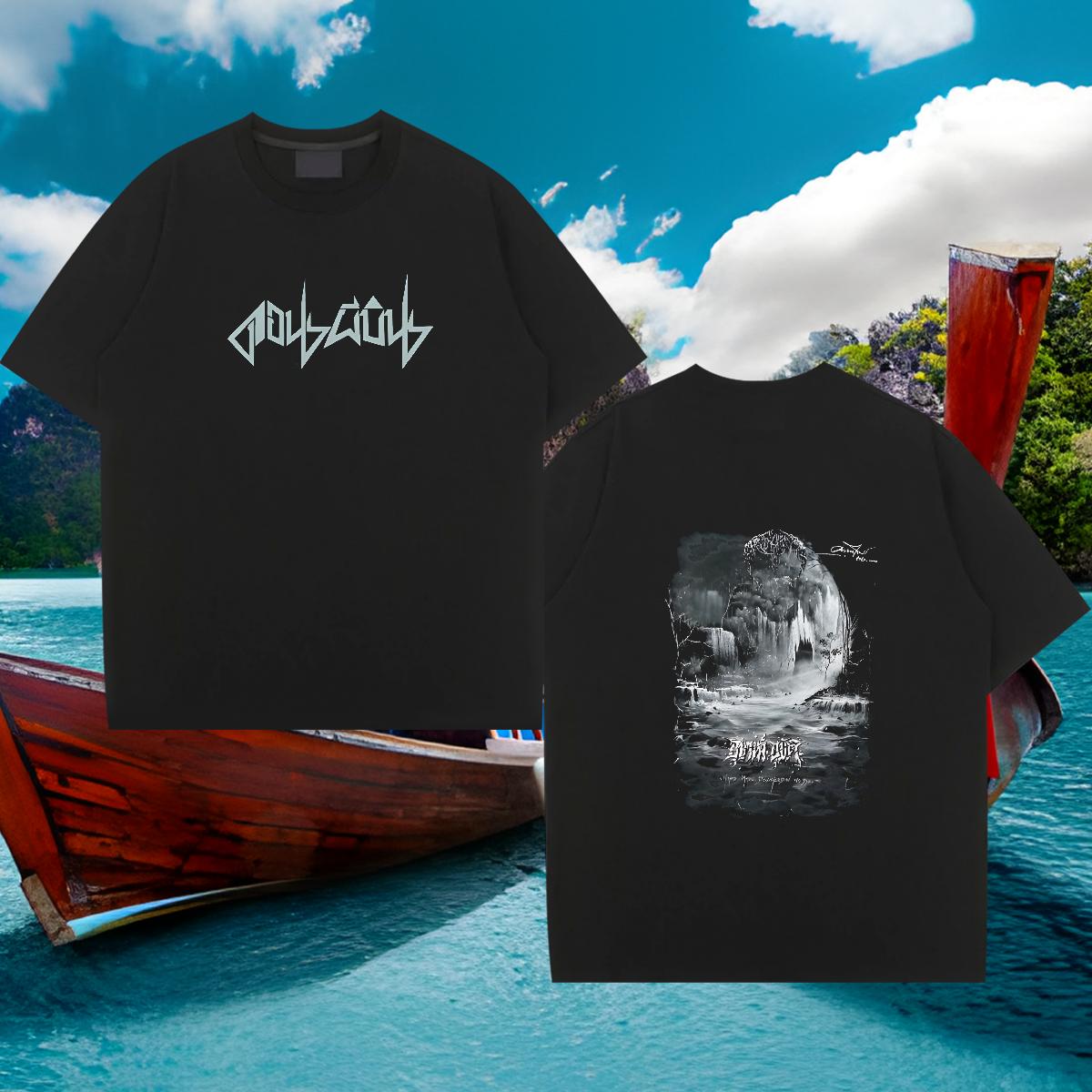 Fashion Designer T-Shirts DIY Printed Men Clothes T-Shirt Hip Hop Street Cotton O Neck Short Sleeves Cool Design Wear