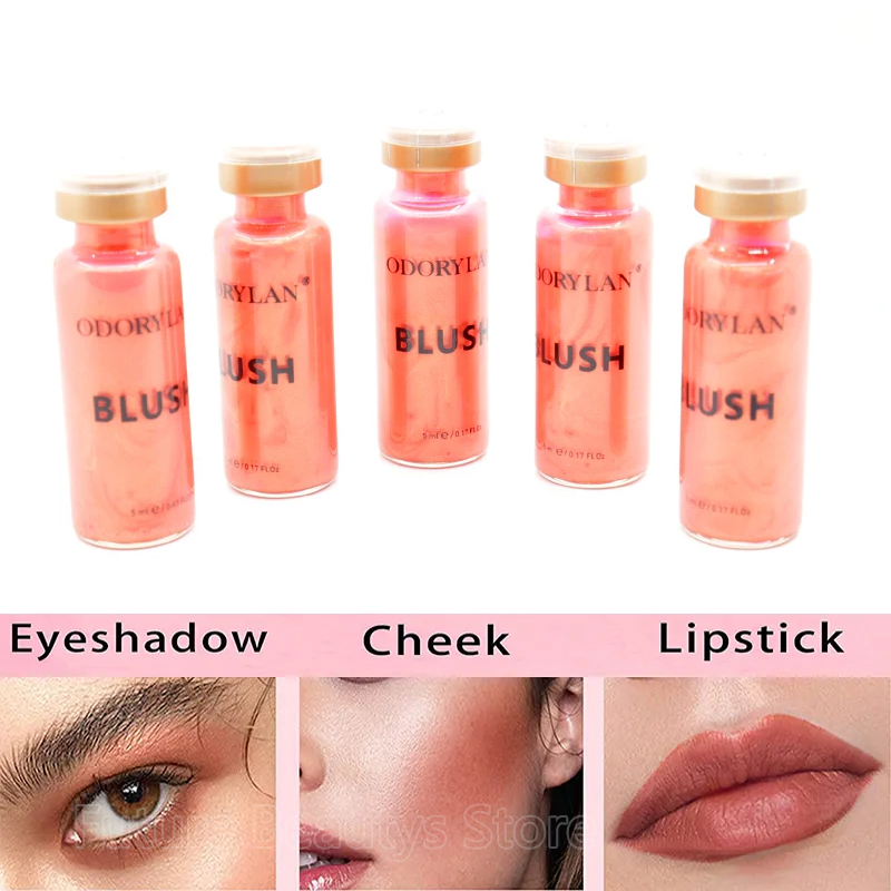 Korea 5ml Semi-Permanent Glow Blush BB Cream Ampoule Serum Set Whiten Brightening Serum Concealer Treatment Makeup Skin Care