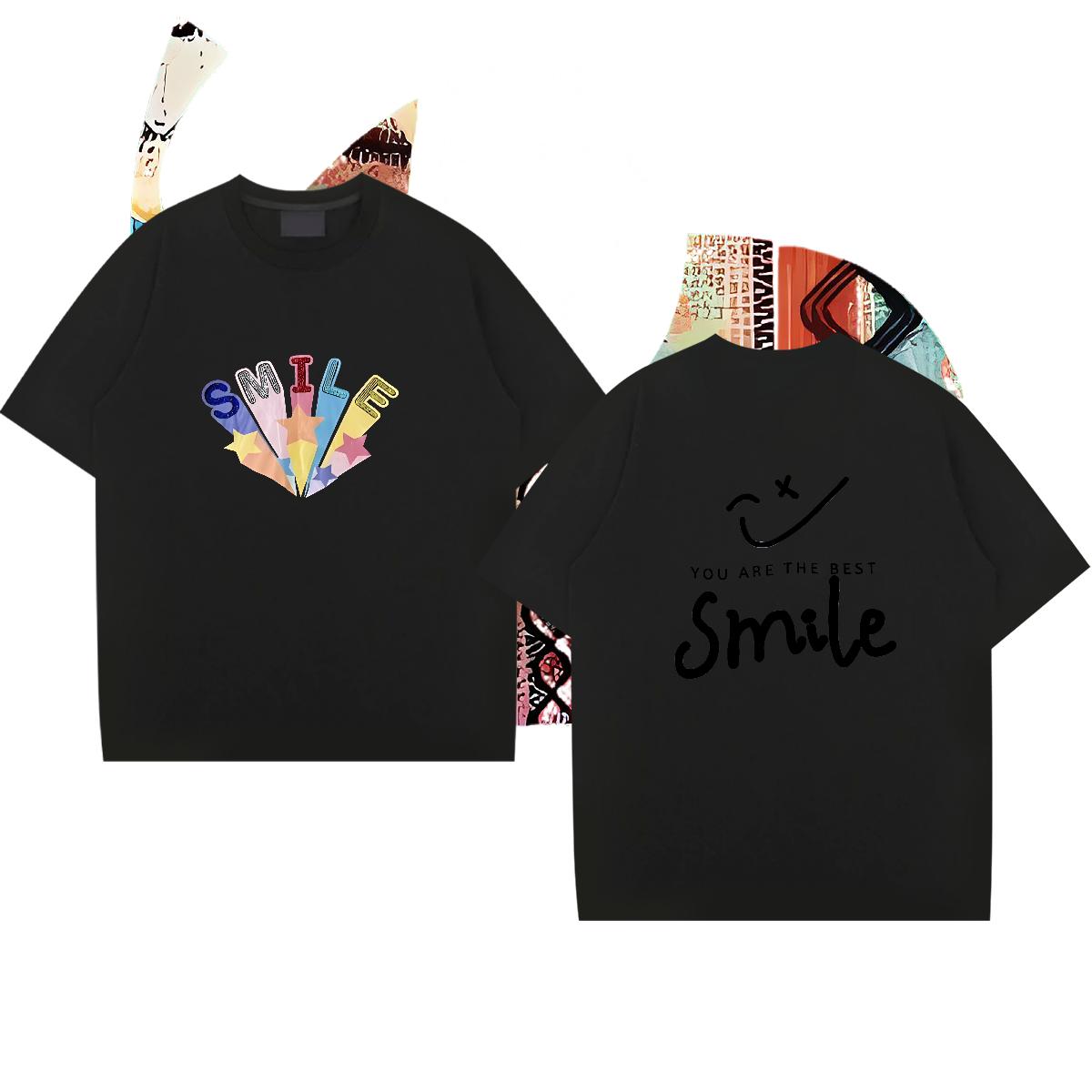 Wholesale Man T Shirts Oversized Couples T Shirts Street O-Neck Short Sleeve Cotton Comfortable Wear