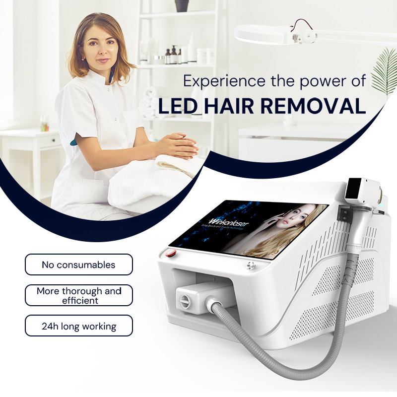 LED Hair Removal Machine DPL IPL removes body hairs Skin Tighten magneto-optic