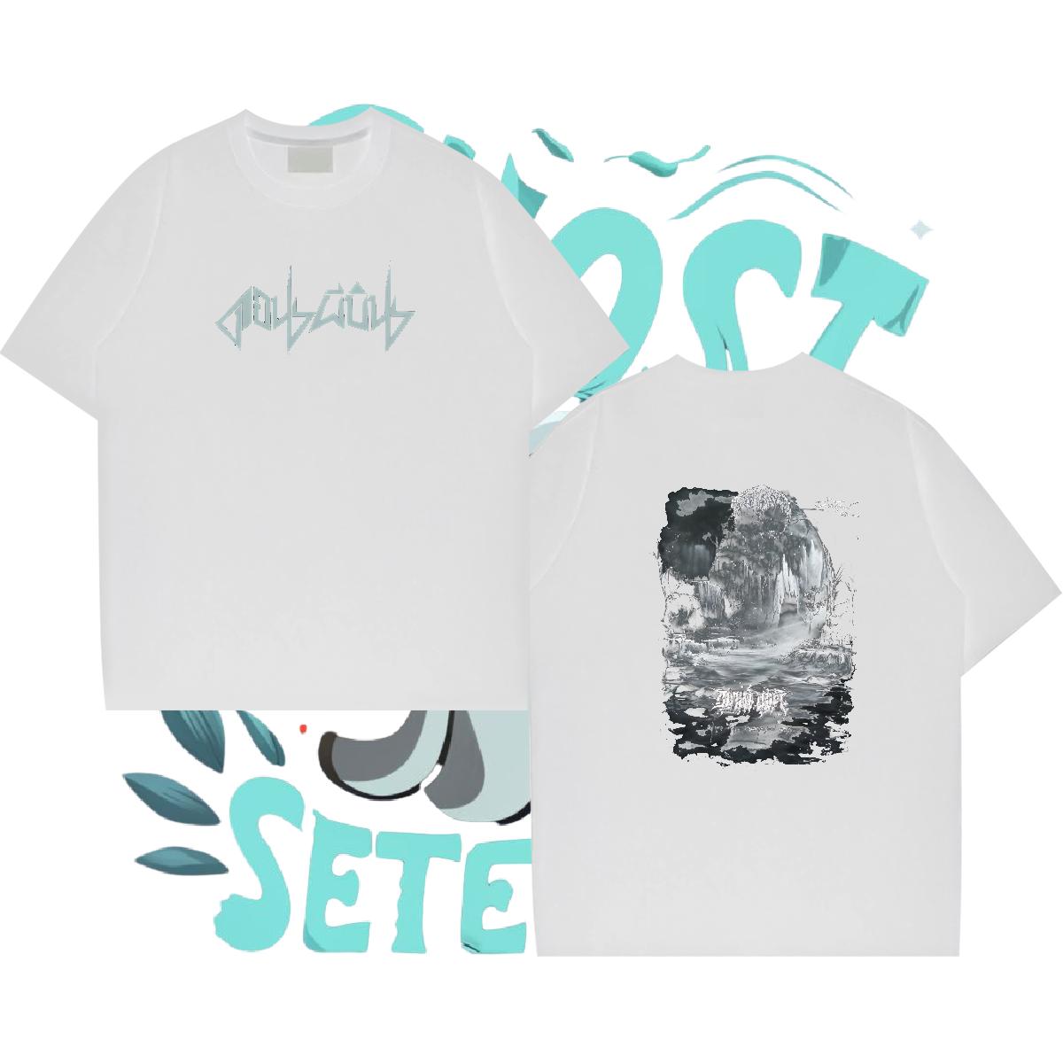 Stylist T Shirt For Man Custom Printed Tshirt for Man Woman Street Casual Crew Neck Cotton Cool Design Tees Shirts