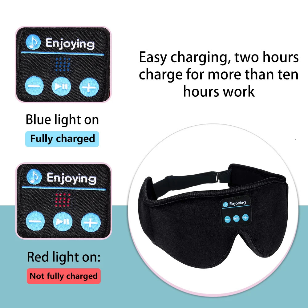 Wireless Bluetooth Headphones Bluetooth Sleep Mask Earphones 3d Sleep Mask For Side Sleepers For Travel mascara para dormir 240530