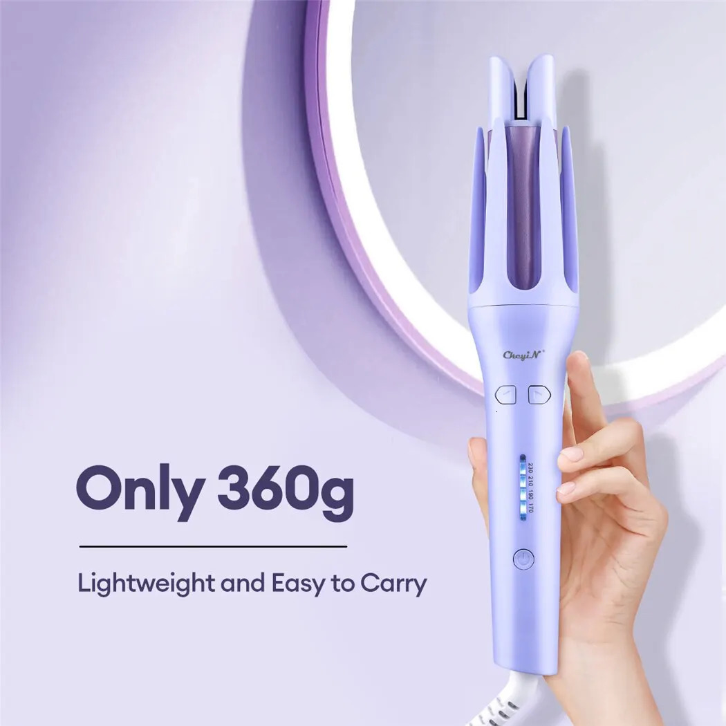 CkeyiN Automatic Hair Curler 32MM Auto Rotating Ceramic Hair Roller Professional Curling Iron Curling Wand Hair Waver 240530