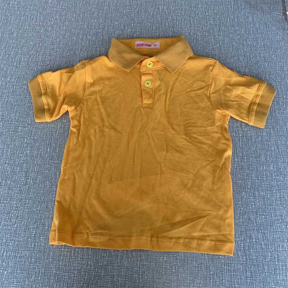 Polos Polos 2-9Y Childrens Polo Shirt Summer Boys and Girls Cotton Short Seven T-shirt Baby Casual T-shirt Solid Color Top Childrens Clothing WX5.29