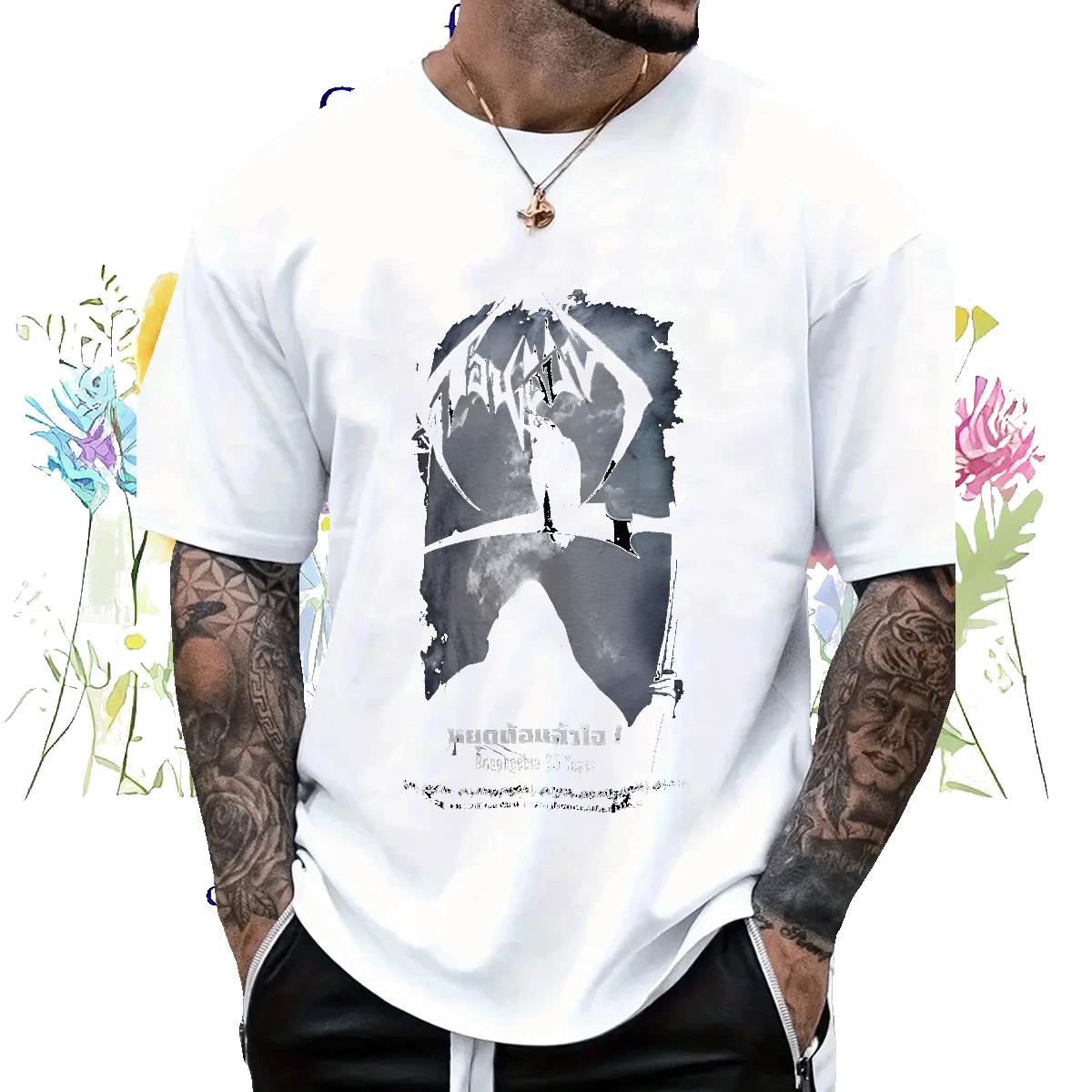 2024 New T-Shirts White Plus Size Couples T Shirts Hip Hop Street Short Sleeve Cotton O-Neck 5A Clothings