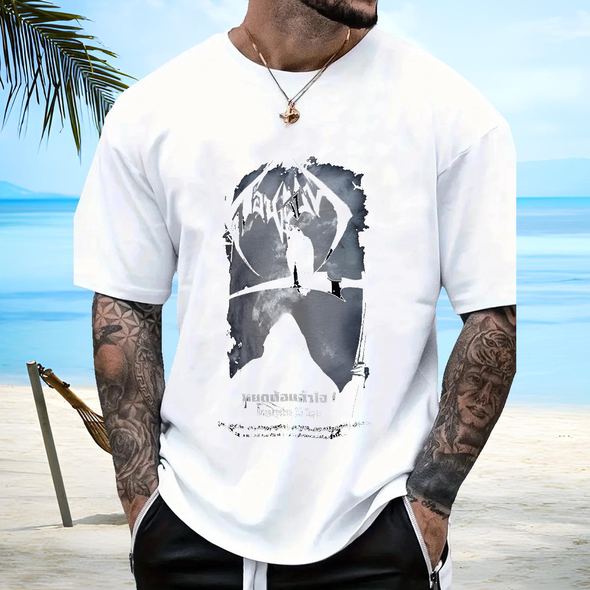 Wholesale T shirt Graphic Men Tees Street wear Hip Hop Cotton Breathable Soft Cool Design Tee Shirt