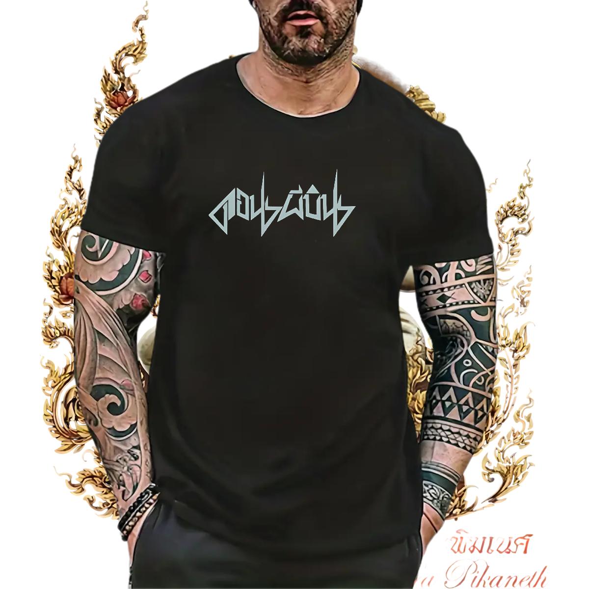 New T Shirt For Man Floral Print Men Clothes T-Shirt High Street Hip Hop Short Sleeve Cotton O-Neck Popular Polos