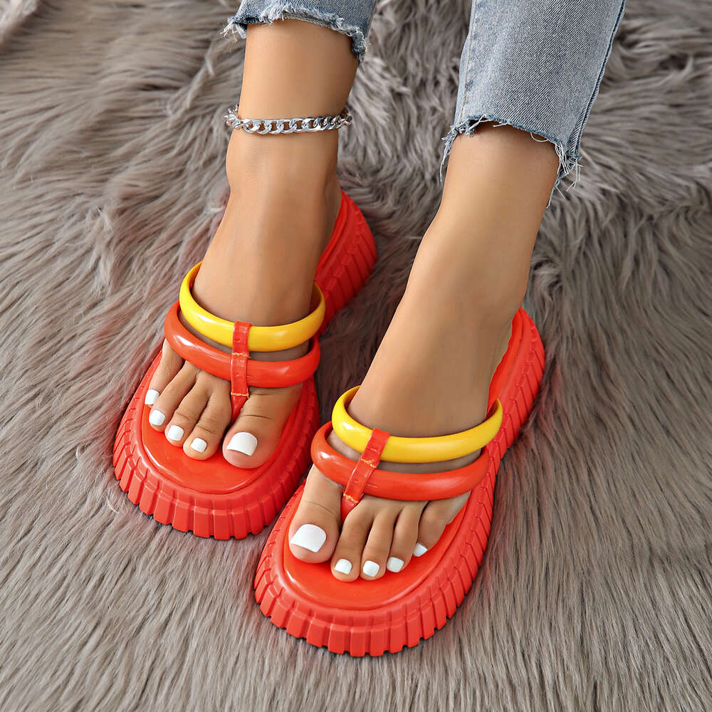 Rome Clip Toe Flip Flops Summer Simple Soft Flat Bottom Ladies Slippers Fashion Comfy Daily Beach Bathroom Shoes for Women 2b878