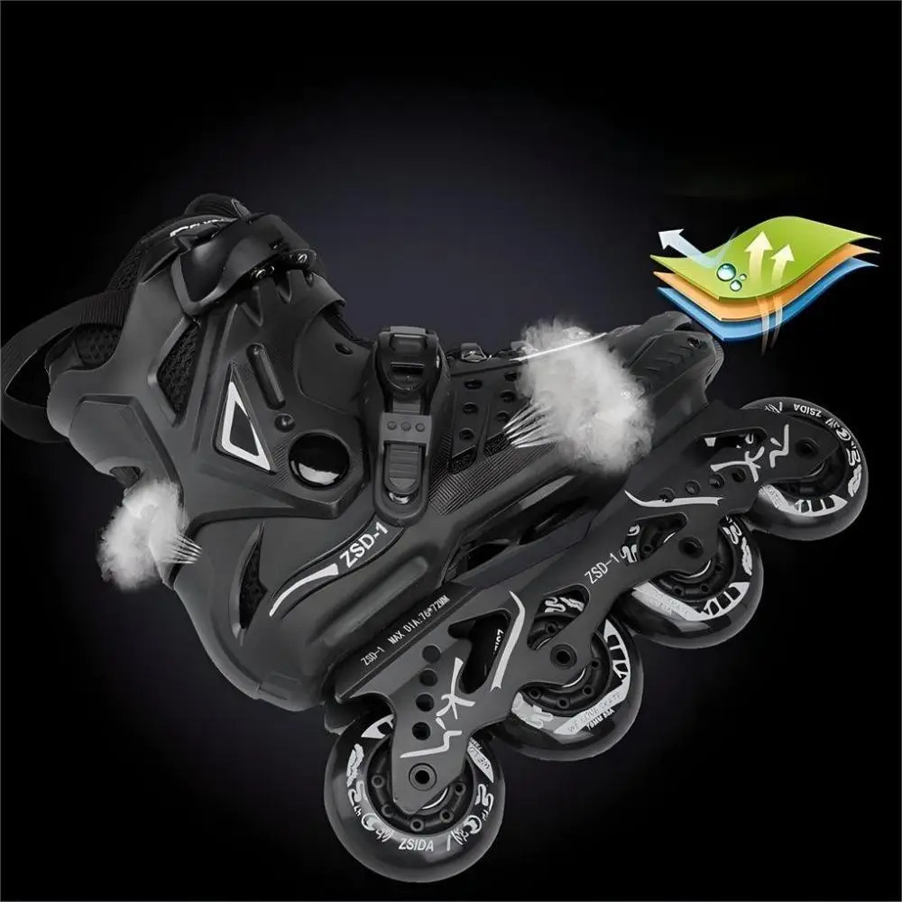 Inline Skates Professional Roller Skate Shoes Slalom Adult Skating Sliding Free Sneakers Patins 35 240528