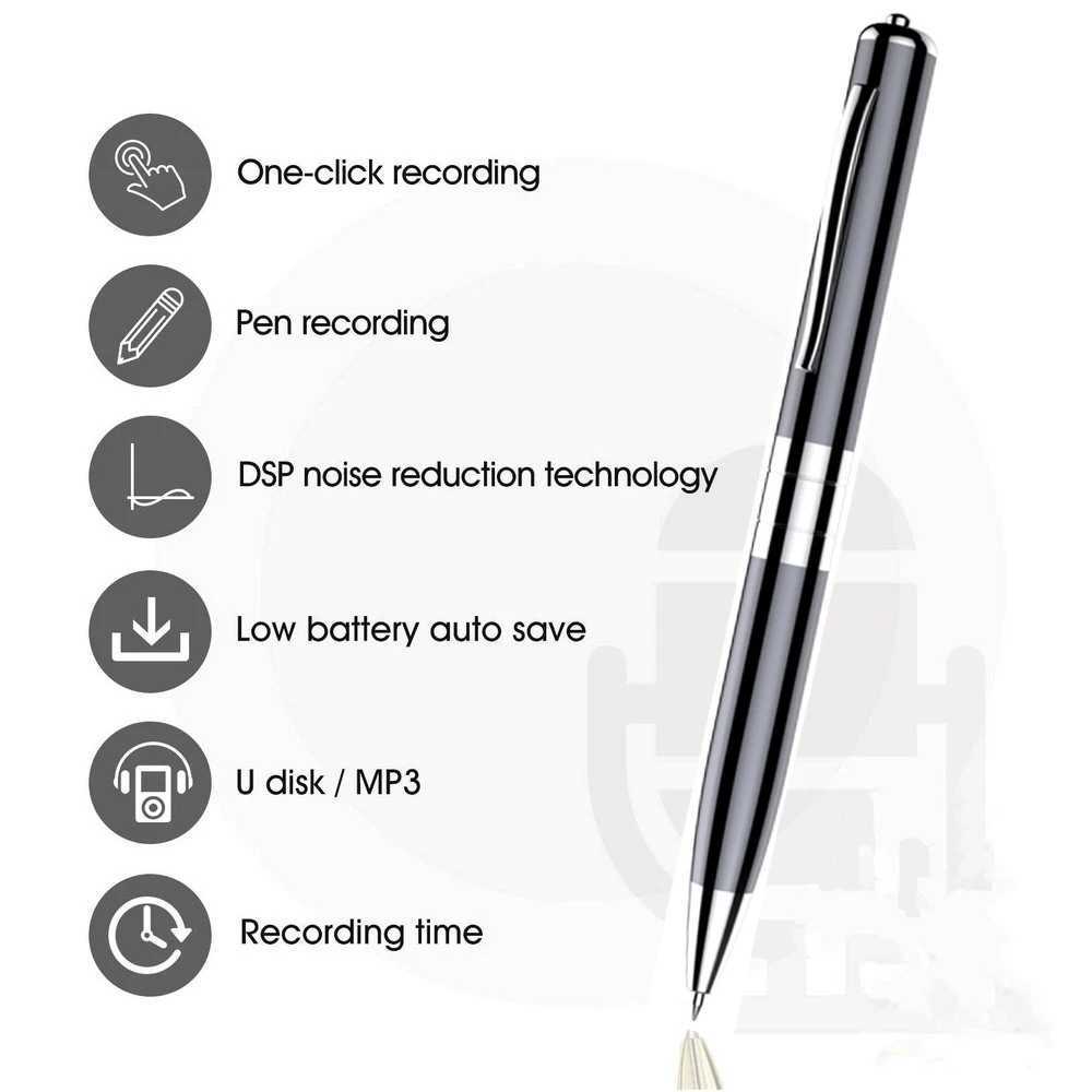 Digital Voice Recorder Professional voice activated recording pen portable voice recorder Dictaphone digital voice recording long-term audio recorder 