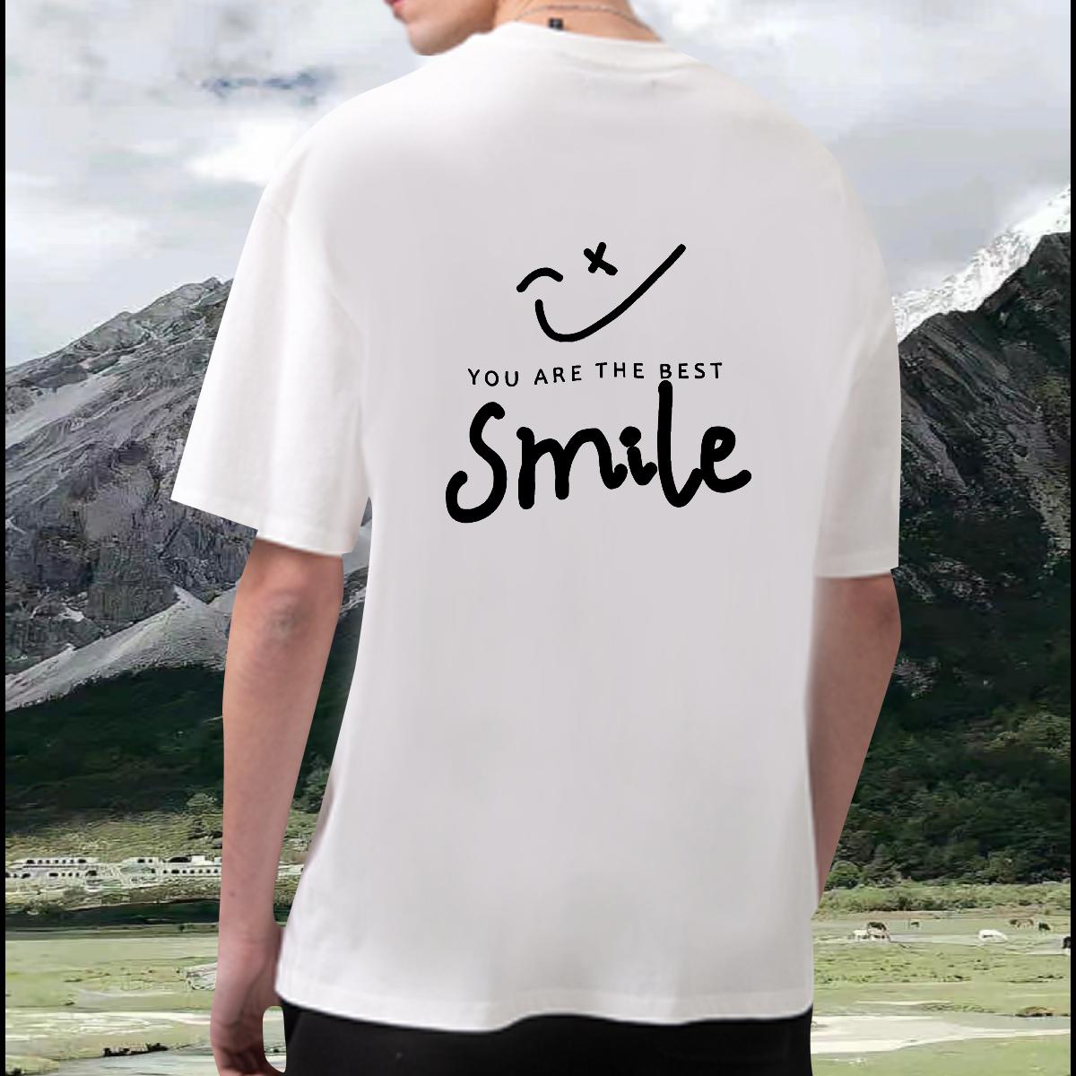 2024 Summer Men T Shirts Custom Print Oversized Couples T Shirts Outdoor 180g Cotton Loose Fit Tshirts