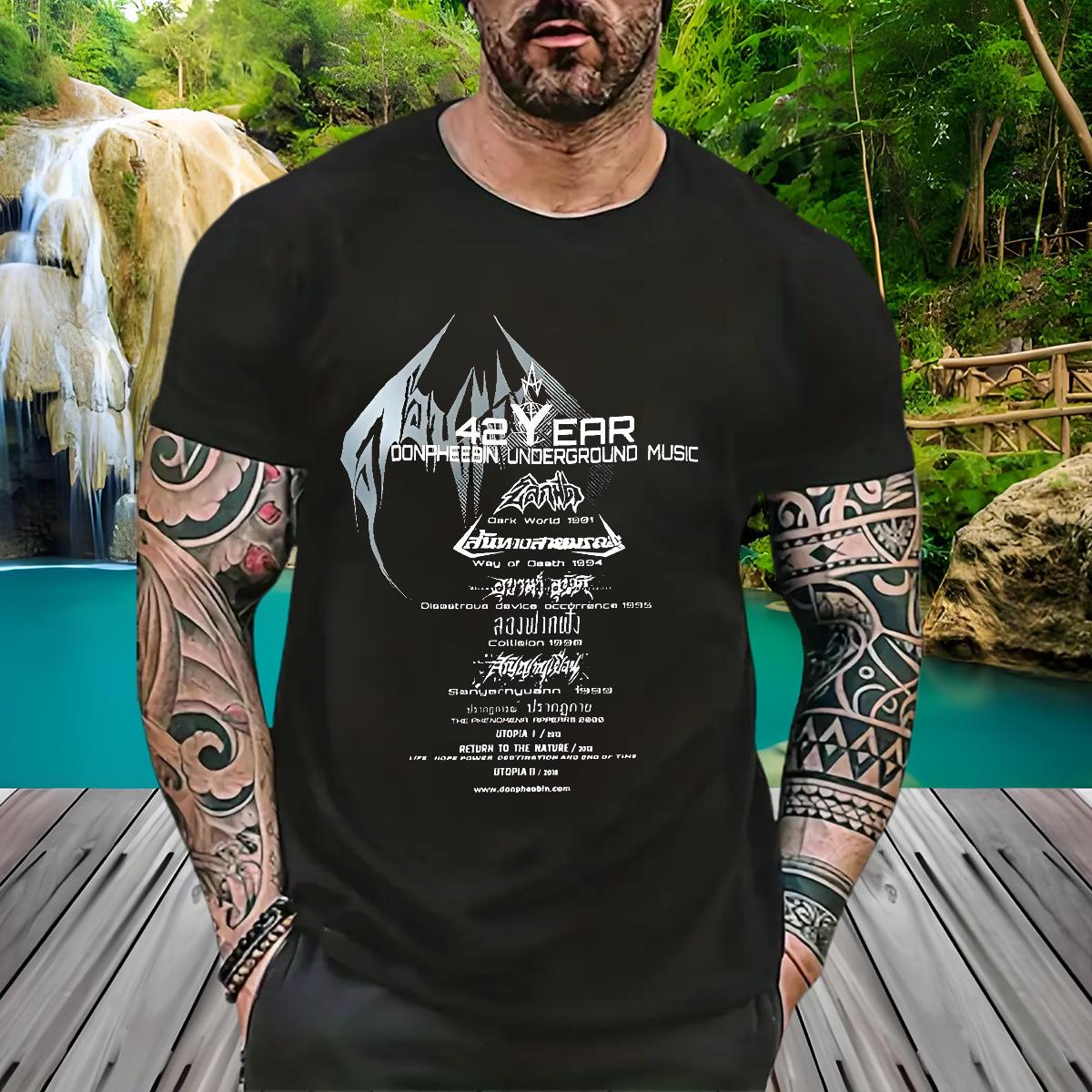 Fashion T-Shirts Black Oversized Mens Tshirts High Street Hip Hop Breathable Crew Neck Cotton Classic Tshirts