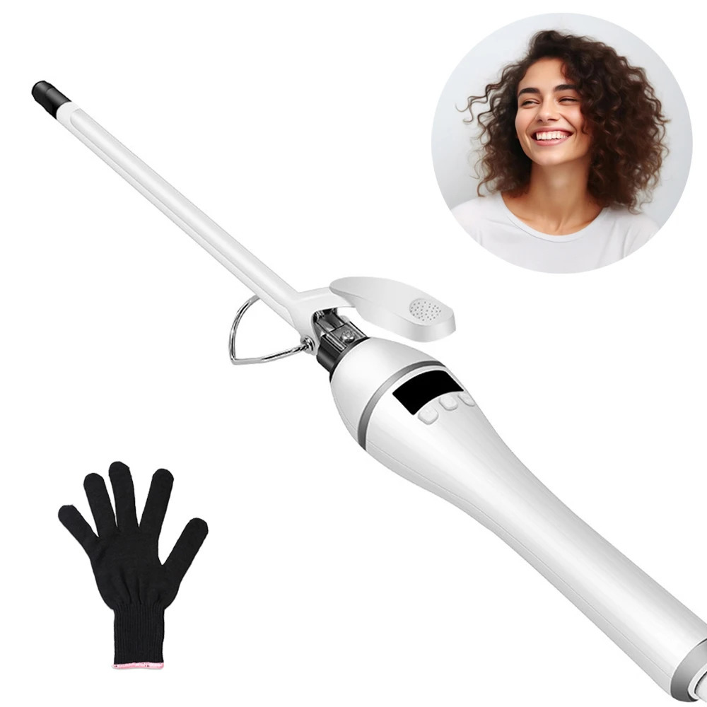 Hair Curler 9mm / 13mm / 16mm Small Curling Iron Wand Ceramic Tourmaline Small Curly Styling Tools 240530