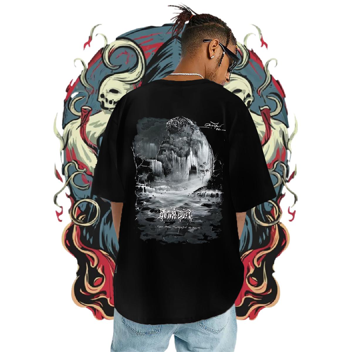 Fashion Casual T-Shirts Custom Print Plus Size Mens Tshirts Beach Short sleeve Cotton Soft Brand Tops Tees