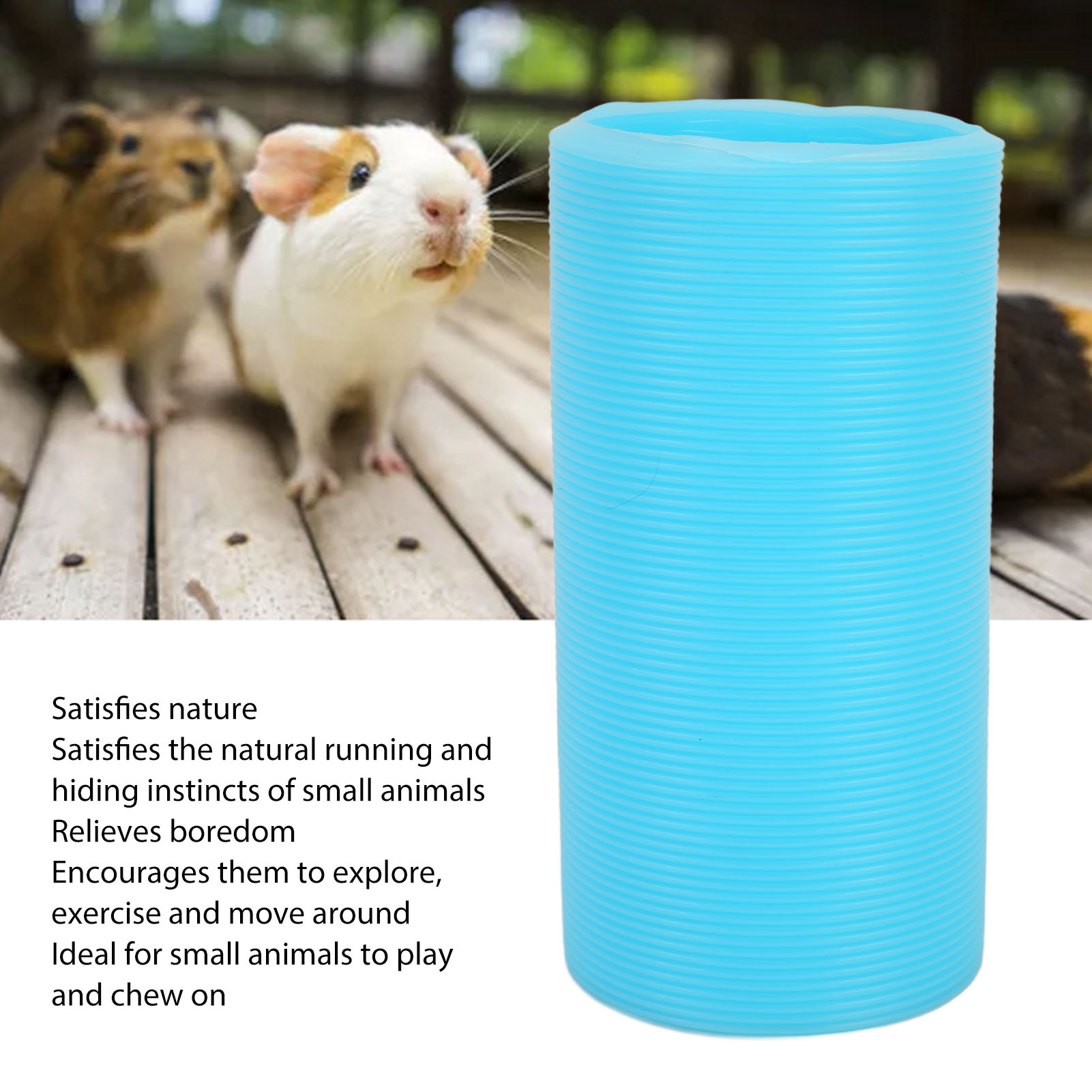 Pet Retractable Tunnel Interactive Fun Expandable Foldable Small Animal Play Tunnel For Rabbits Guinea Pigs Hedgehogs