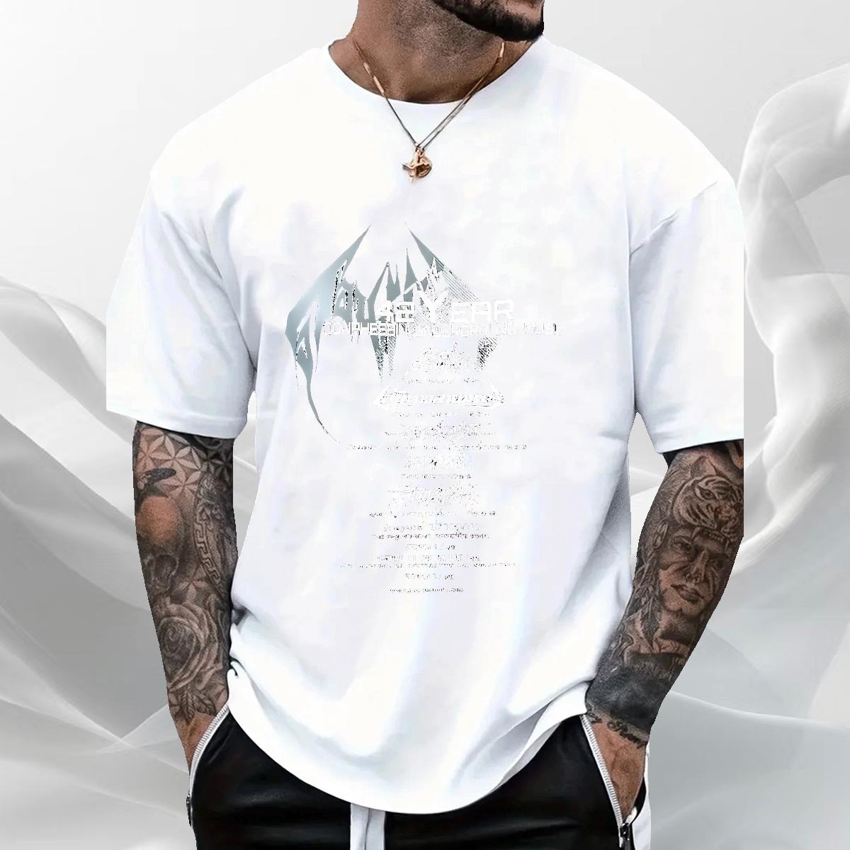 Designer Men T Shirts Plus Size Custom Men Tshirts Hip Hop Street Short Sleeve Cotton O-Neck Classic Tee Shirt