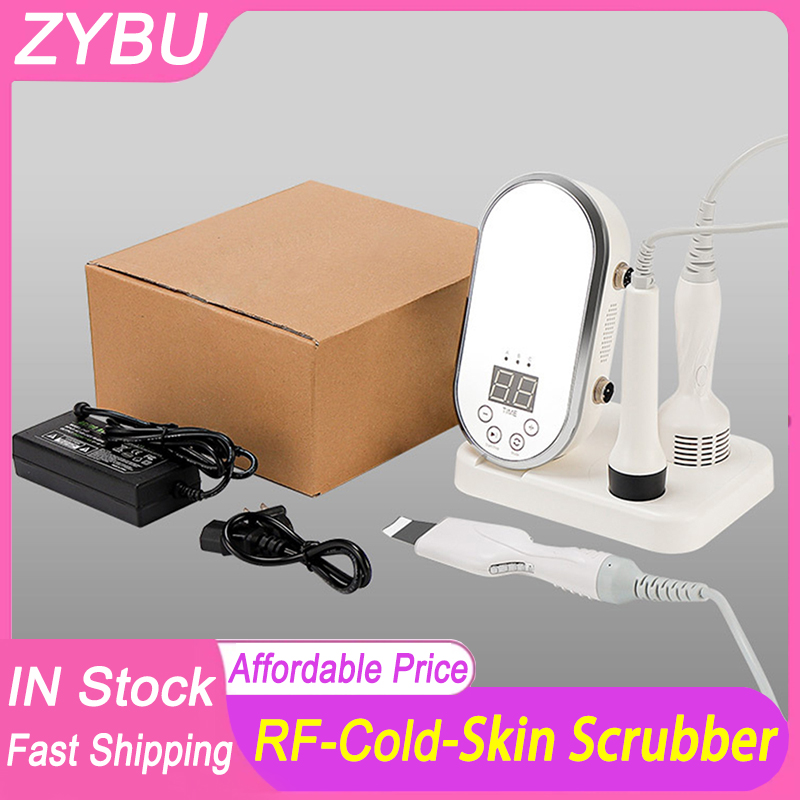 RF Face Lifting Machine Cold Hammer 2in1 Skin Rejuvenation Home Use Radio Frequency Anti Aging Wrinkle Removal Double Chin Slimming Skin Care Ultrason