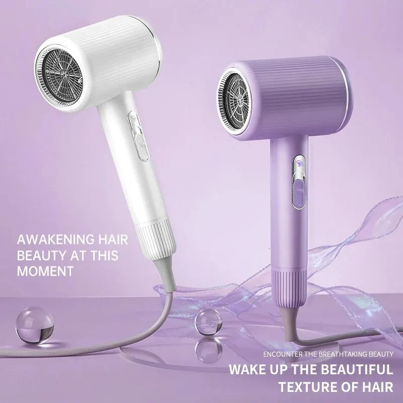 Hair Dryer 2400w High Speed Hair Dryer el Home And Cold Air Barber Shop Blue Light Does Not Hurt Hair Blower 3 Levels 240530