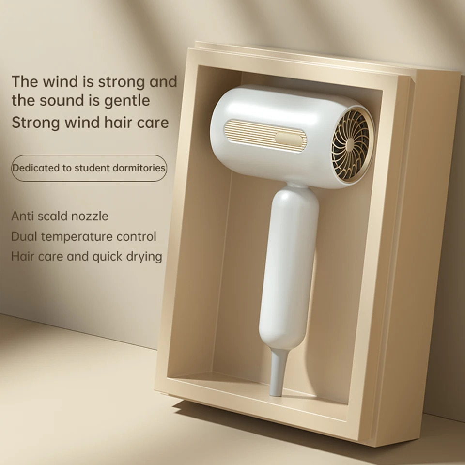 Electric Hair Dryers Professional Blow Dryer Negative Ionic Blow Hair Dryer For Home Appliance With Salon Style Small Size 240530