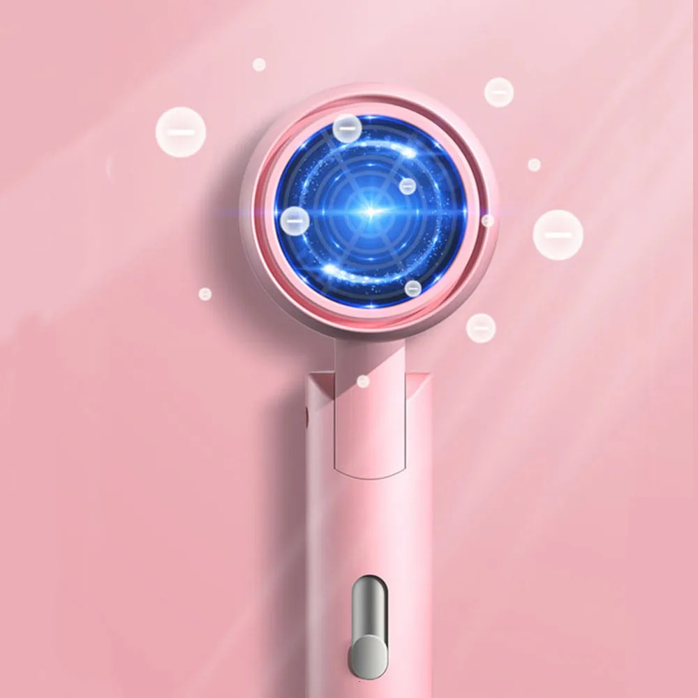 Air Negative Ion Hair Blower Dryer Mini Travel Portable Handle Adjustable Electric Hair Dryer Secadores De Cabelo Style Tool 240530