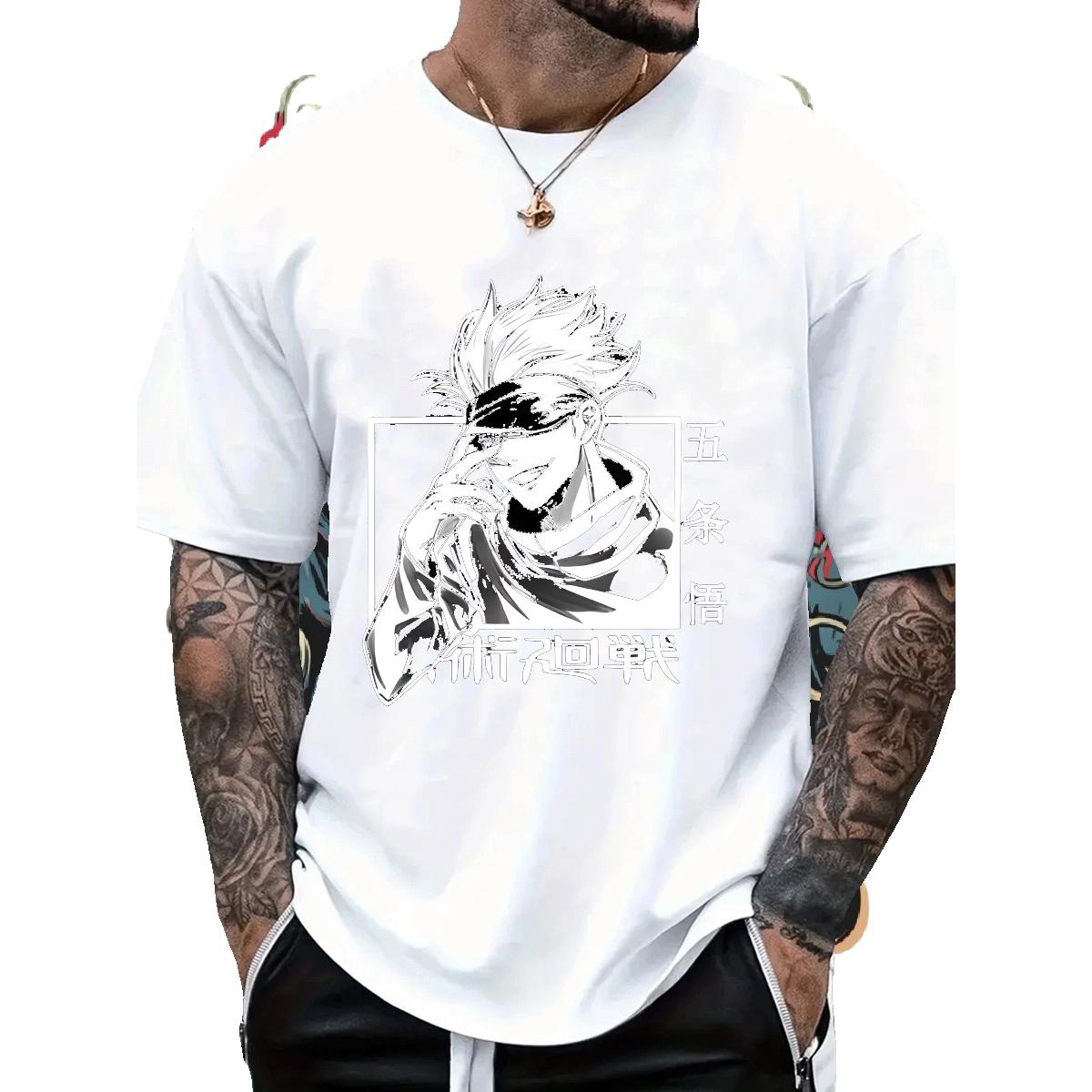 Custom T Shirts Men Anime Men Tees Sport Cotton O Neck Short Sleeves Cool Top Tees