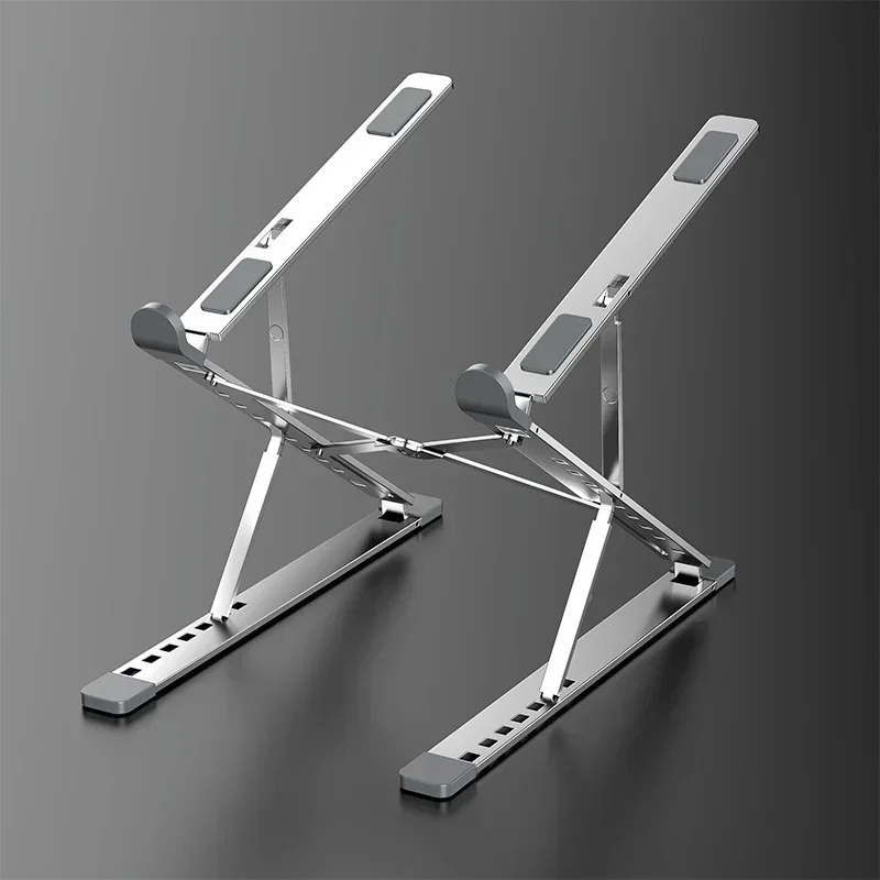 Laptop Stand: Foldable Aluminum Adjustable Computer/Tablet/Notebook Table Holder for Heat Dissipation dh5727163
