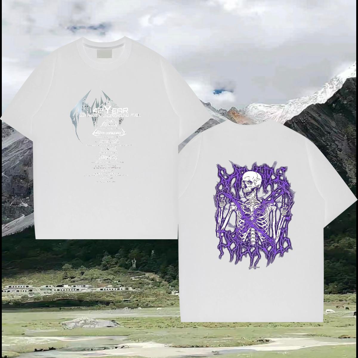 Classic Casual Man T Shirts Black Oversized Men Clothes T-Shirt Daily Outfit Breathable Short Sleeve Unisex Tops Shirt