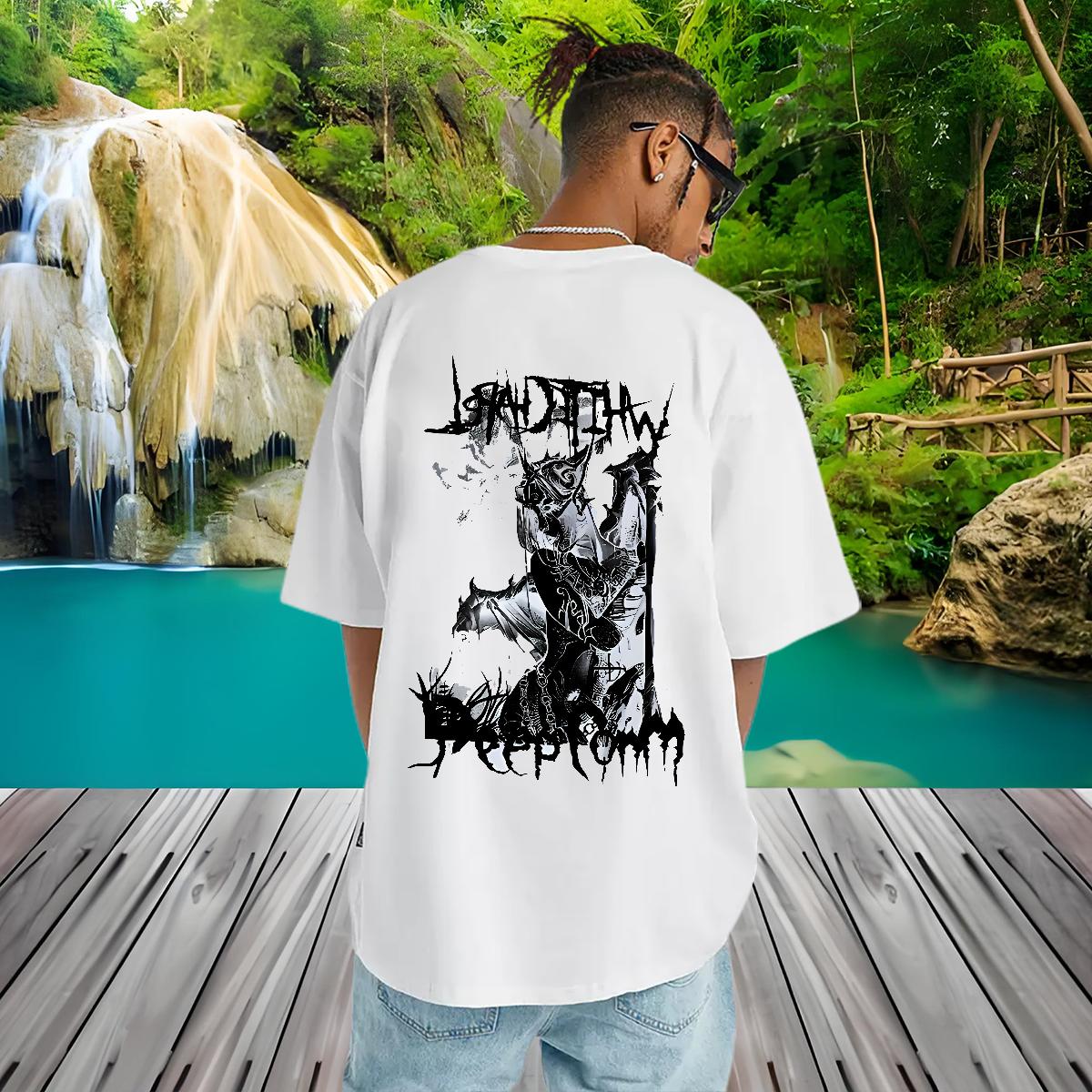 Wholesale Man T Shirts Black Oversized Tshirts Home Outdoor Breathable Short Sleeve Wholesale Clothings