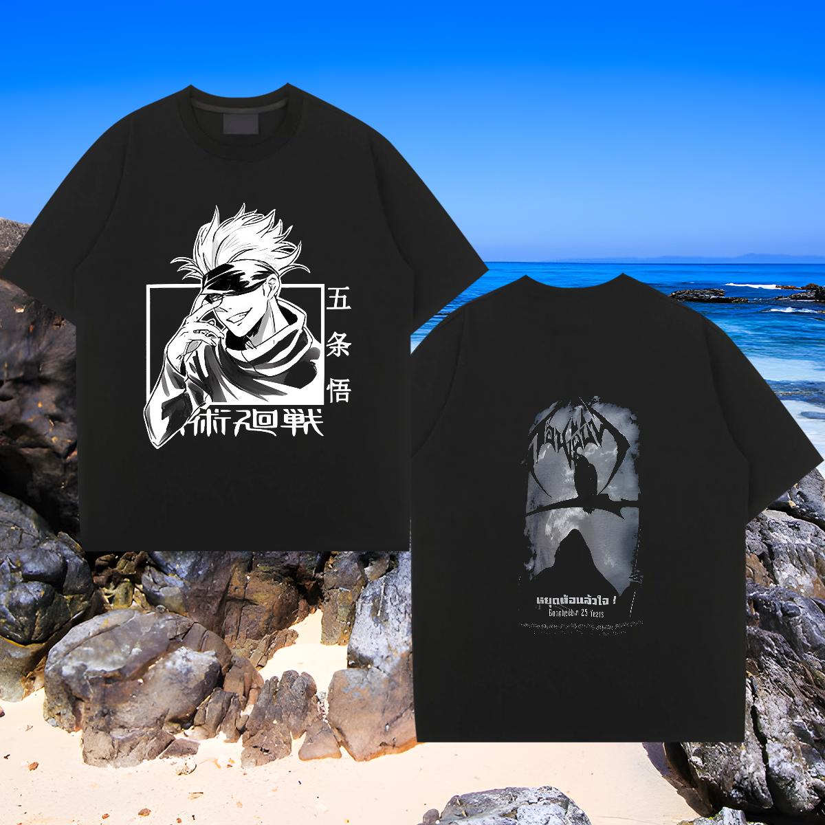 2024 Designer T-Shirts Black White Men Clothes T-Shirt Home Outdoor Round Neck Short Sleeve Cool Design Top Tees