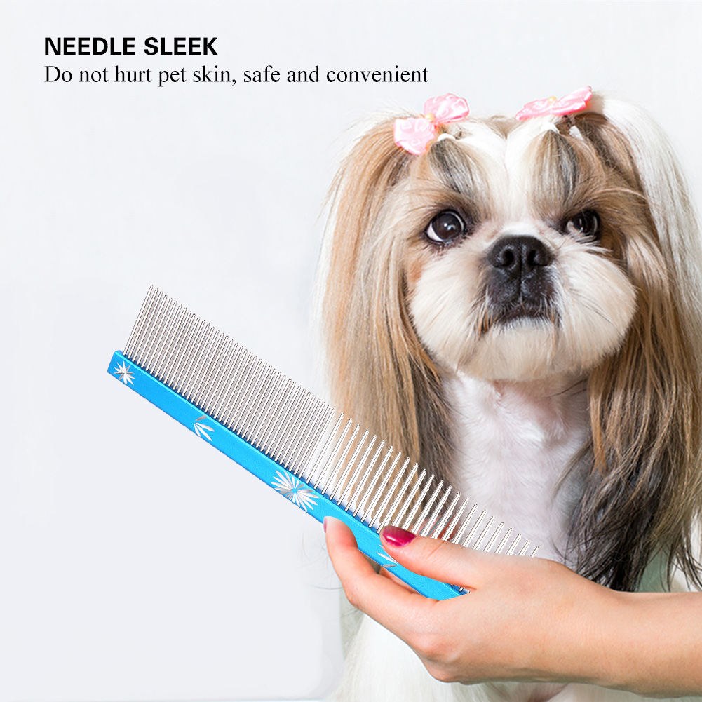 Light Aluminum Pet Comb Professional Dog Grooming Comb Puppy Cleaning Hair Trimmer Brush Pet Accessories