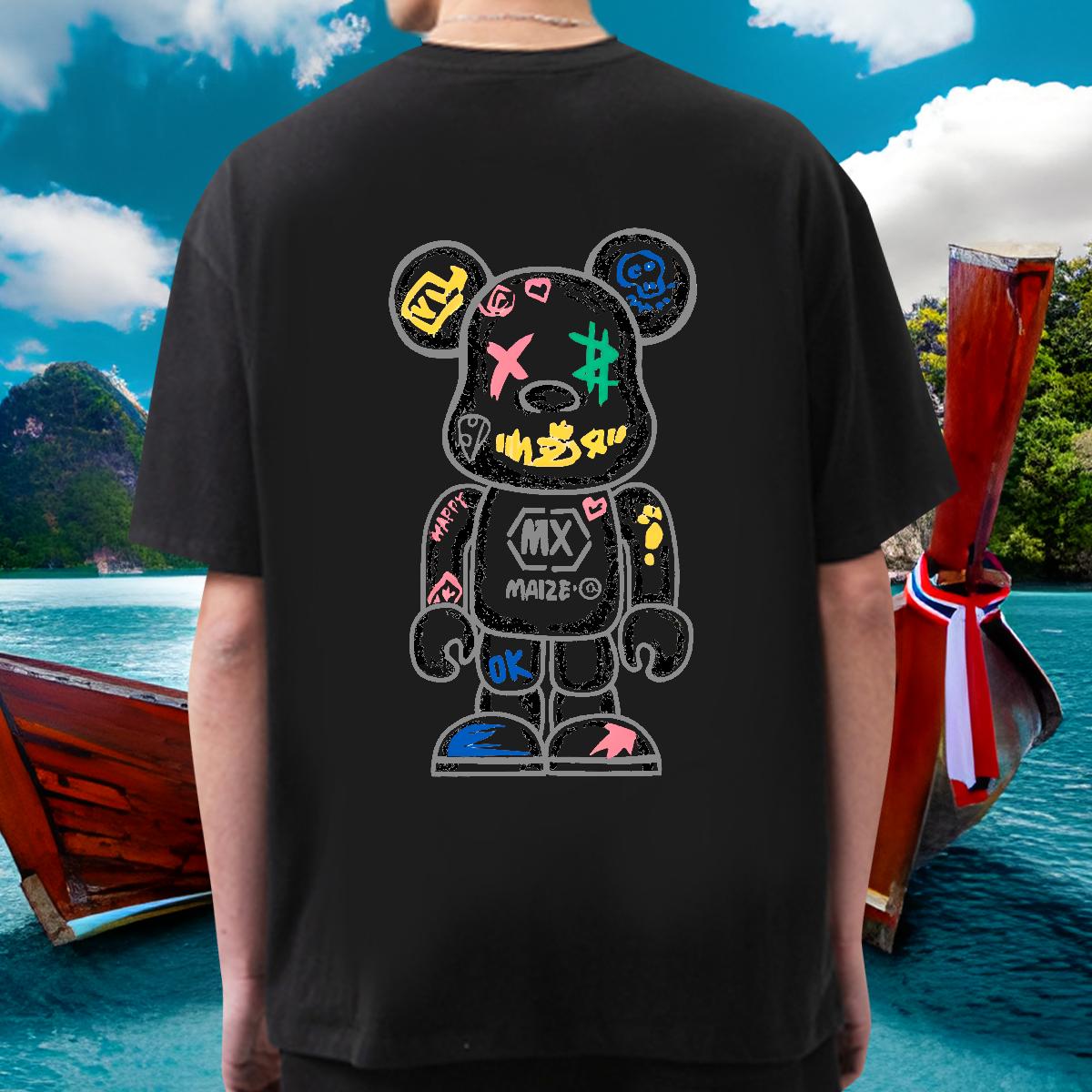 Classic T-Shirts for Men Oversized S-3XL Men Tops Tees Daily Wear Cotton Breathable Short Sleeve Loose Fit Tops Tees