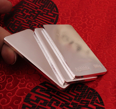 100% pure silver jewelry9999 silver strip satin surface 50g/100g fine jewelry silver bullion
