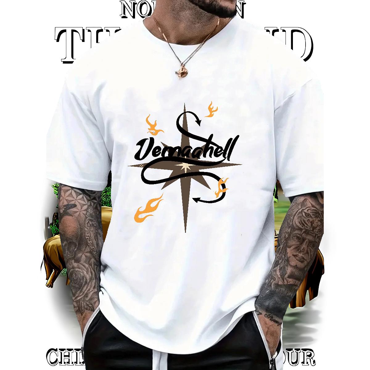 Classic Mens T Shirts Floral Print Mens Tshirts Street wear Hip Hop Crew Neck Cotton Breathable Unisex Tee Shirt