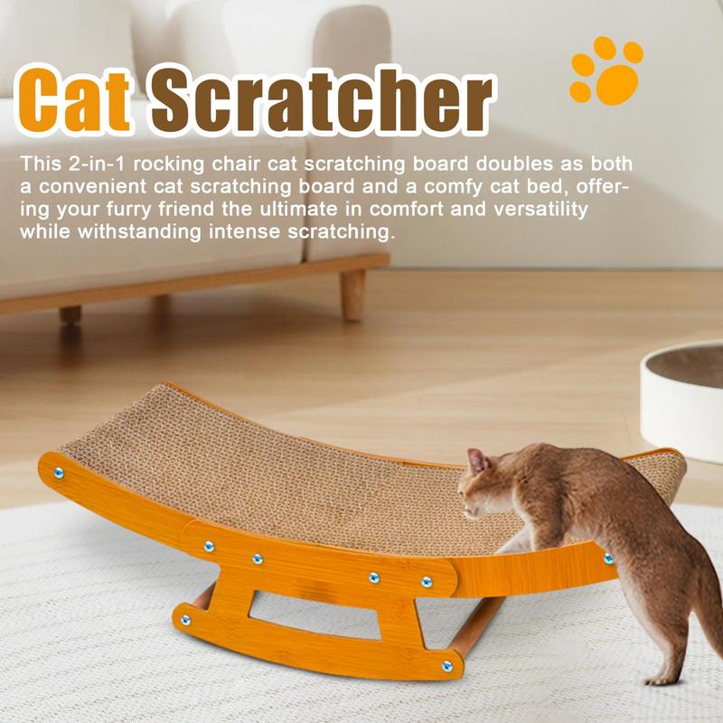 Cat Scratcher Chair Cardboard Cat House Corrugated Detachable Lounge Bed Interactive Protecting Furniture For Cats Scratcher Toy