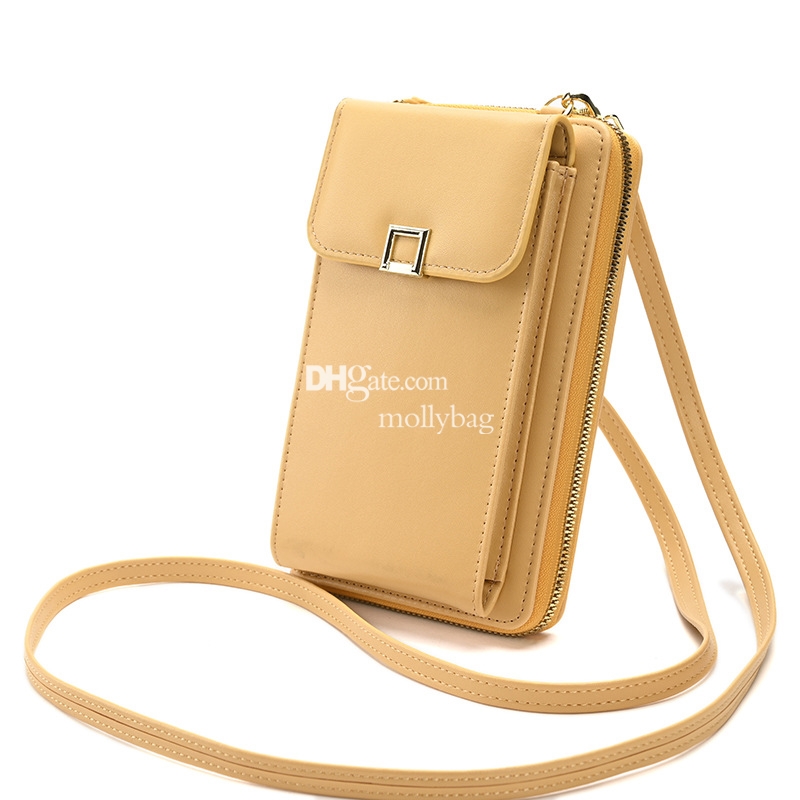 High quality women's designer fashionable retro phone bag practical crossbody shoulder bag multifunctional long leather wallet waterproof multi-c