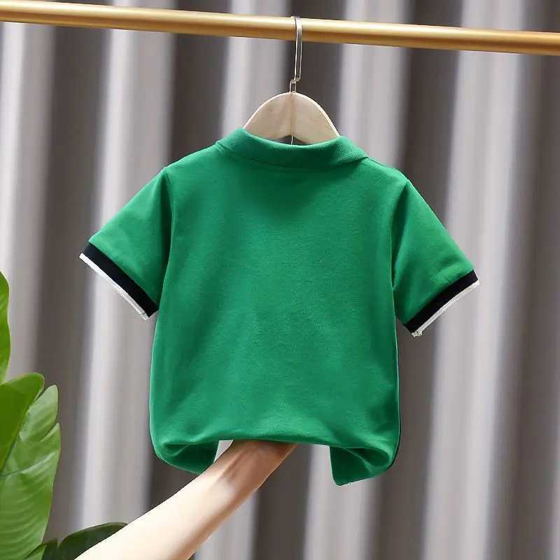 Polos Fashion Childrens Boys Polo Shirt Summer Short Seven Piece Work Preschool T-shirt Casual Youth WX5.29SH2C