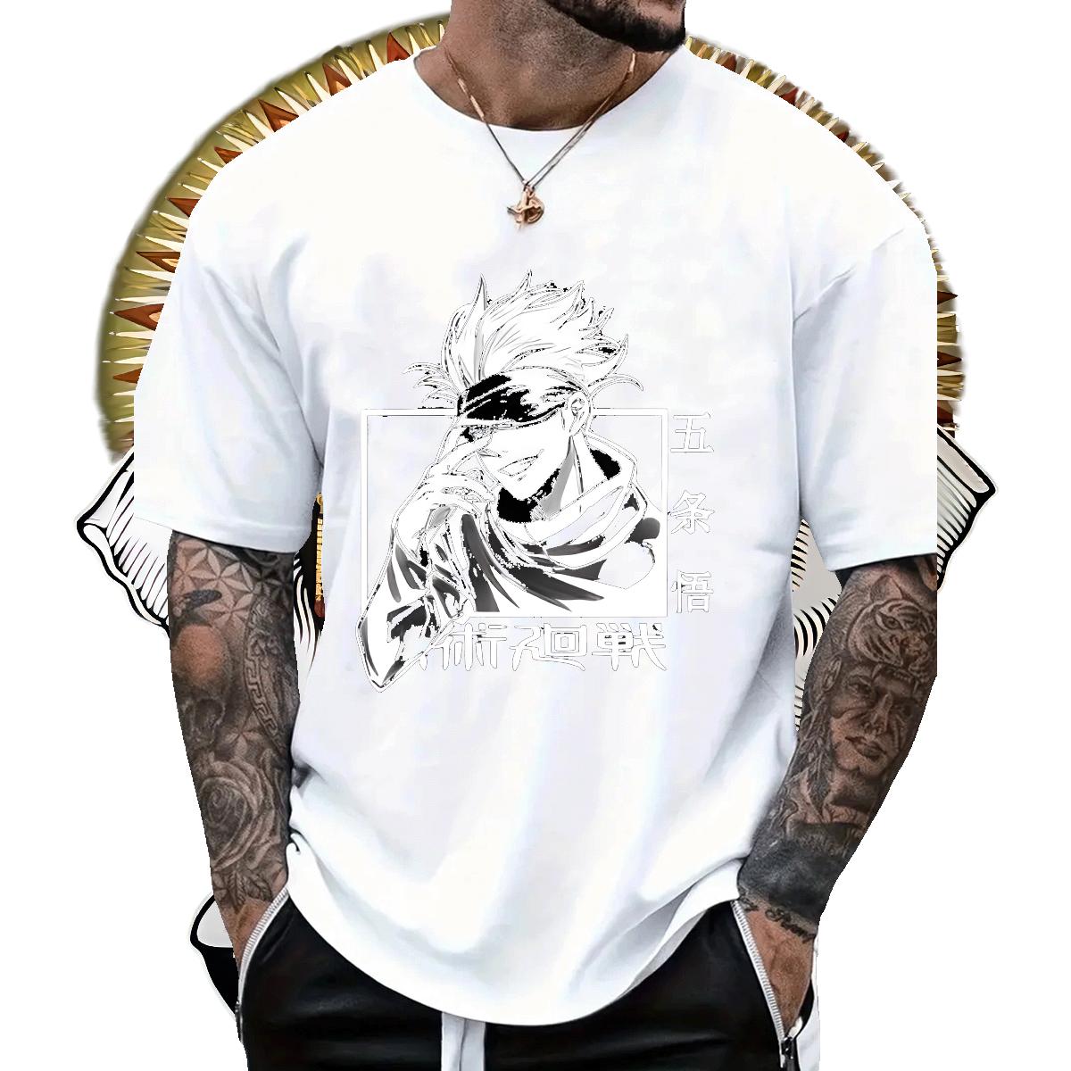 2024 Summer T Shirts Men Black Oversized Tshirts Outdoor 180g Cotton 5A Wear