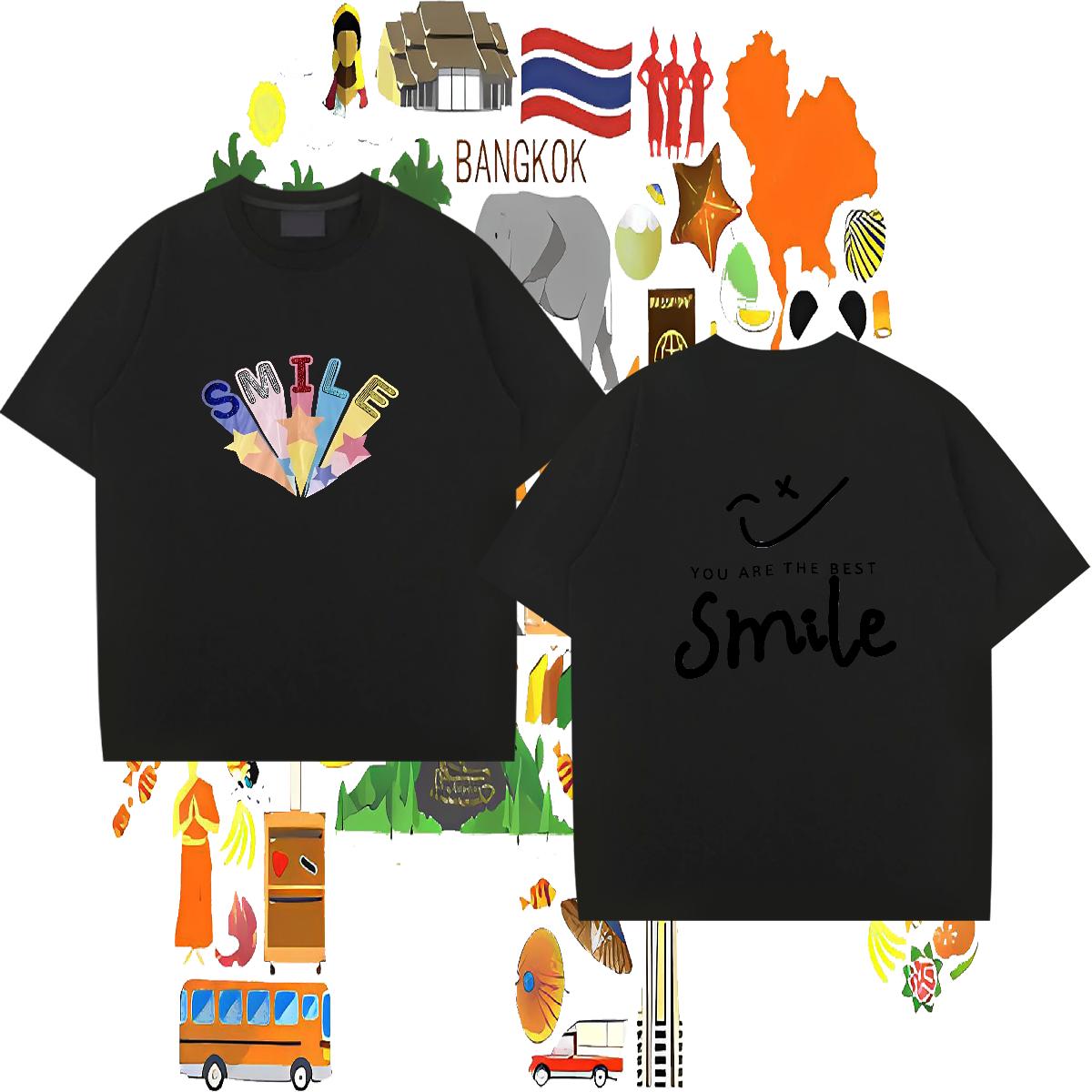 2024 New Man T Shirts Custom Print Plus Size Men Tees Daily Outfit 180g Cotton Soft Wear