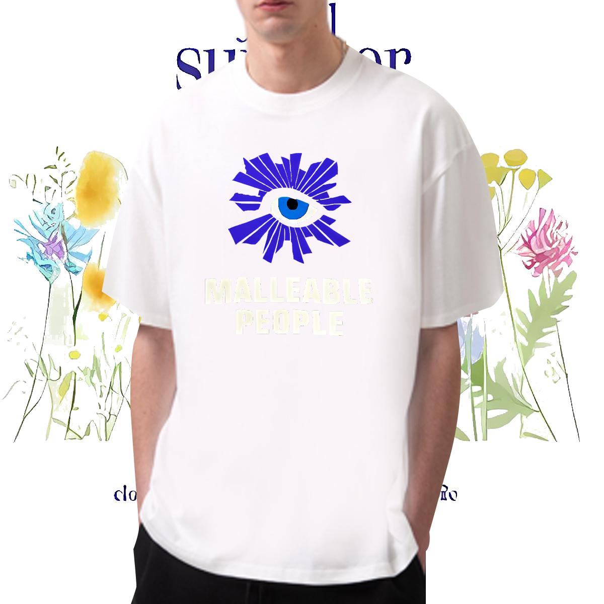 Custom T-Shirts for Men Floral Print Tshirts Casual Daily Wear O-Neck Short Sleeve Cotton Cool Tees