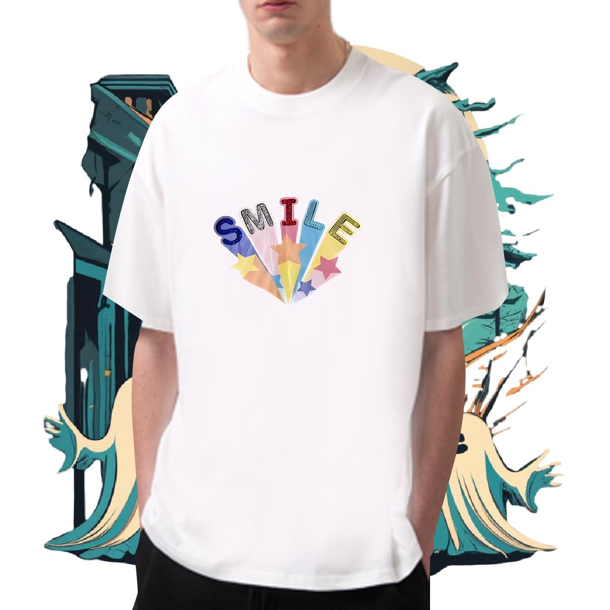 Classic Casual Mens T Shirts DIY Men Clothes T-Shirt Sports Casual Breathable Crew Neck Cotton High Quality Tops Shirt