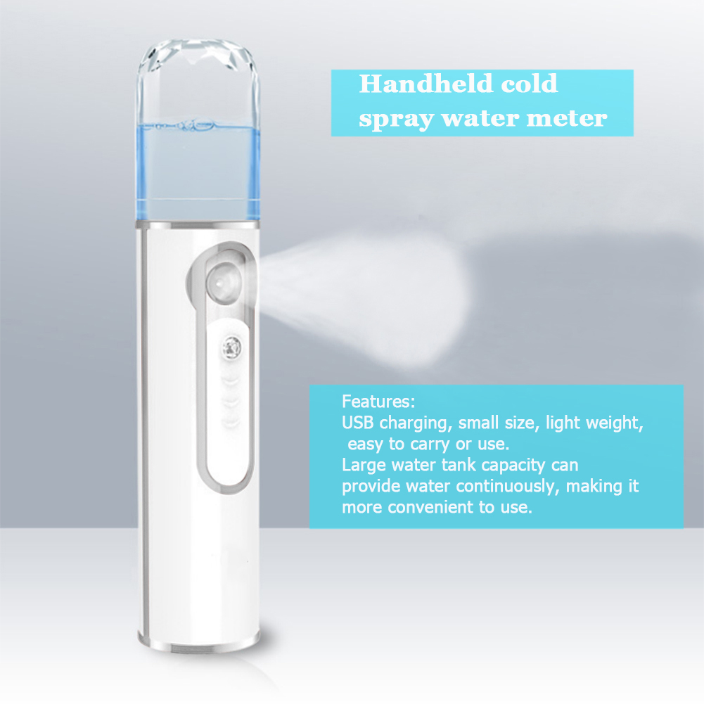 Facial 20Ml Cool Mist Steamer USB Rechargeable Nano Mist Sprayer ddmysmile Nano Facial Steamer For Eyelash Extensions For Skin Care Makeup Smile