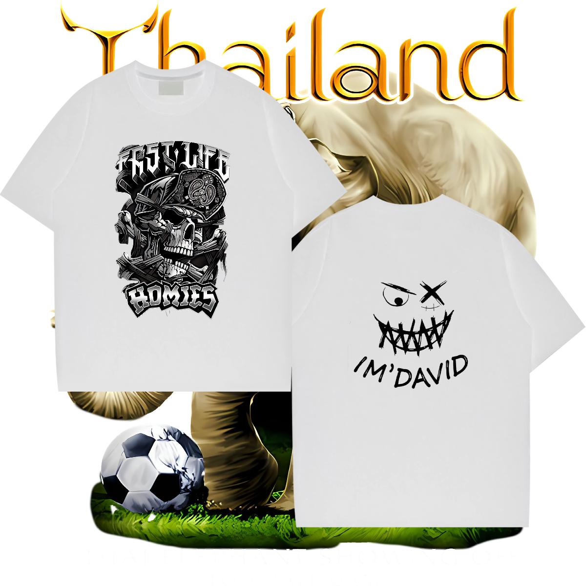 Classic Men T Shirts Cartoon Print Couples T Shirts Daily Wear Cotton O Neck Short Sleeves Soft Wear