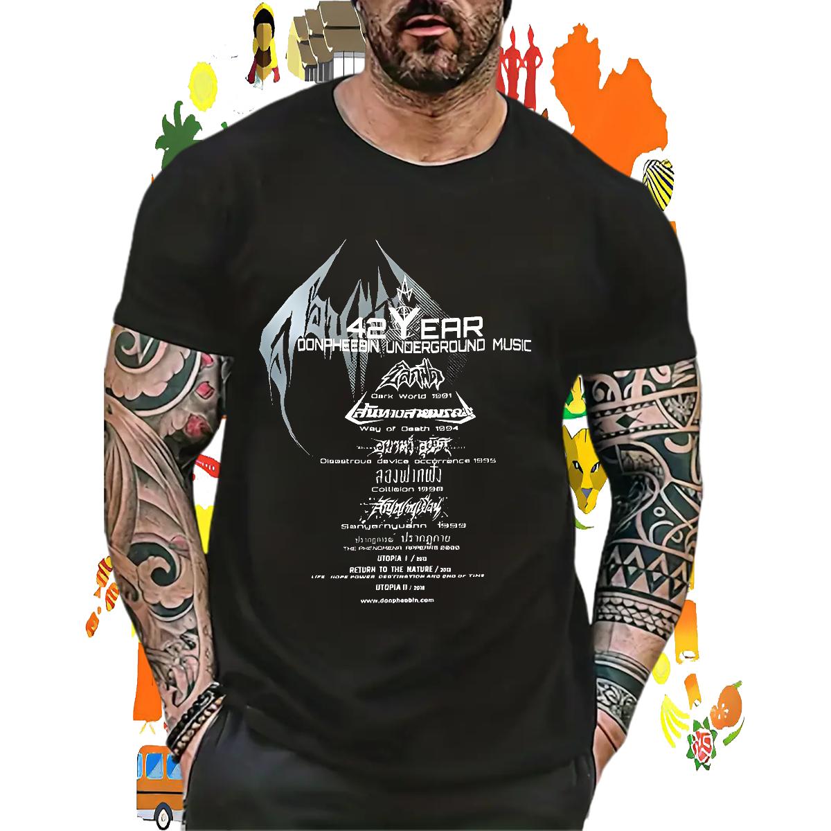 Designer Man T Shirts Black White Men Clothes T-Shirt Sports Casual Crew Neck Cotton Breathable Designer Wear