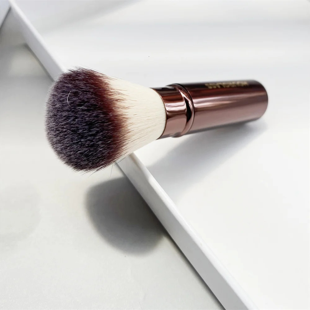 Hourglass Retractable Foundation Makeup Brush - Soft Travel Sized Foundation Powder Blush Beauty Cosmetics Brush Tools 240530