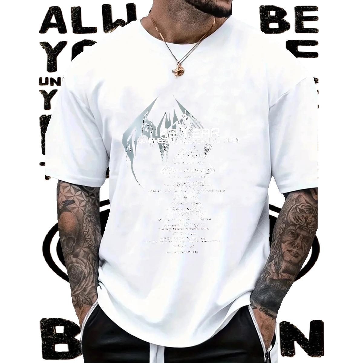 Fashion Designer T-Shirts for Men Black White Men Tops Tees Street Casual Short Sleeve Cotton O-Neck Classic Wear