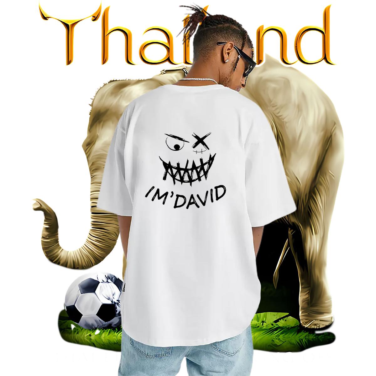 Classic Men T Shirts Cartoon Print Couples T Shirts Daily Wear Cotton O Neck Short Sleeves Soft Wear